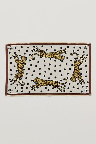 Maeve Scarf Cotton Woven Bath Mat