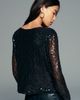 Maeve Sequined Stretch Knit Cardigan Top - 3