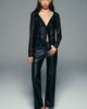Maeve Sequined Stretch Knit Cardigan Top - 4