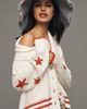 Maeve Shawl Collar American Flag Cardigan Sweater - 3