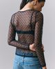 Maeve Sheer Heart Long-Sleeve Top - 3