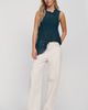 Maeve Sheer Lace Asymmetrical Top - 2