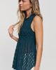 Maeve Sheer Lace Asymmetrical Top - 3