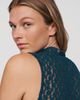 Maeve Sheer Lace Asymmetrical Top - 4
