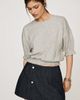 Maeve Short-Sleeve Bubble Sweatshirt - 1