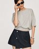 Maeve Short-Sleeve Bubble Sweatshirt - 4