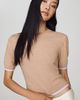 Maeve Short-Sleeve Cropped Sweater - 1