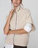 Maeve Short-Sleeve Funnel-Neck Zip-Up Sweatshirt - 1