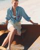 Maeve Shrunken Bennet Seersucker Buttondown Shirt - 2