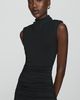 Maeve Sleeveless Ruched Mock-Neck Dress - 4