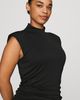 Maeve Sleeveless Ruched Mock-Neck Dress - 8