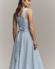 Maeve Sleeveless V Neck Seersucker Midi Dress - 3