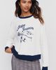 Maeve Slope Season 100% Cotton Graphic Sweatshirt - 1