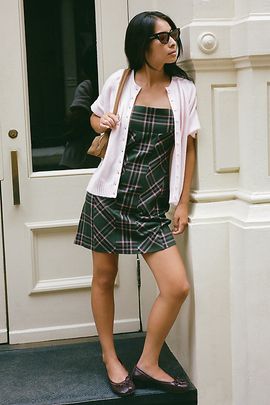 Maeve Square-Neck Mini Dress