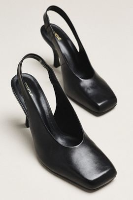 Maeve Square-Toe Slingback Pumps
