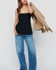 Maeve Square Neck Peplum Sweater Tank Top - 3