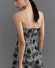 Maeve Strapless Plaid Floral Romper - 2