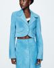 Maeve Suede Cropped Jacket - 3