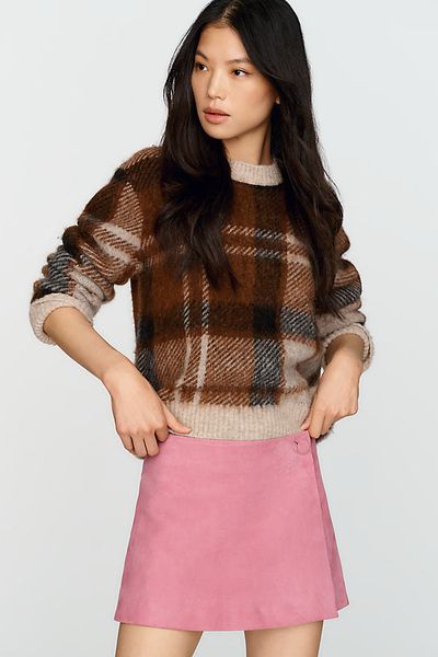 Maeve Suede Skort