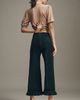 Maeve The Colette Crop Velvet Ruffle-Hem Pants by Maeve - 4