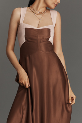 Maeve - The Jocelyn Sleeveless Slip Midi Dress by