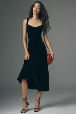 black long sleeve black summer dress Louisa Long Sleeve Slinky Maxi Dress / Black | MESHKI