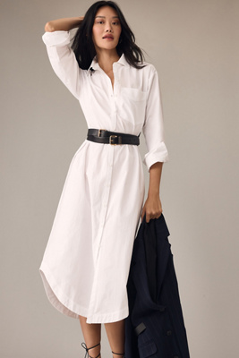 the soren long-sleeve shirt dress by maeve Maeve