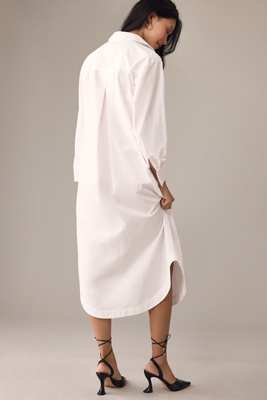 soren long sleeve shirt dress Soren Long-Sleeve Shirt Dress by Maeve