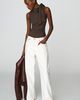 Maeve Tie Neck Tank Top - 4