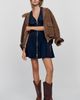 Maeve Tommie Faux Suede Mini Shirtdress - 4