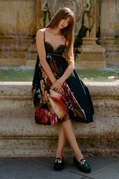 abs halter dress Exotic Digital Print Halter Dress AB-23022 C2 / One Size Fits Most main image 1