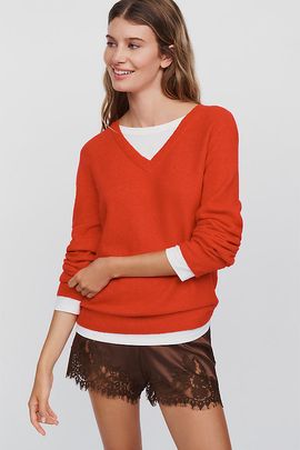 Maeve Twofer Layered Sweater