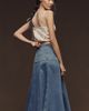Maeve Twyla Paneled-Denim Midi Skirt - 3