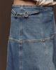 Maeve Twyla Paneled-Denim Midi Skirt - 4