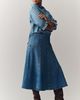Maeve Twyla Paneled-Denim Midi Skirt - 5
