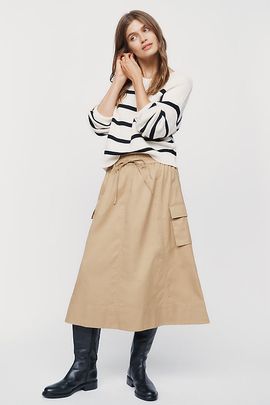Maeve Utility Midi Skirt