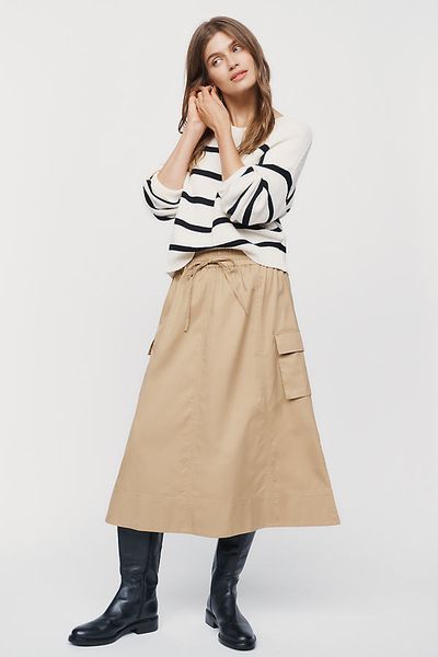 Maeve Utility Midi Skirt