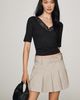 Maeve V-Neck Henley T-Shirt Top - 1
