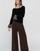 Maeve Velvet Faux Fur Cuff Crew Neck Top - 2