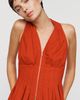 Maeve Viki Corduroy Zip-Front Peplum Top - 1