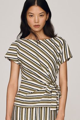 Maeve Waisted Wrap Top