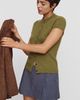 Maeve Wool Blend Cap-Sleeve Cardigan - 1