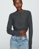 Maeve Wool Cashmere Henley Sweater - 1