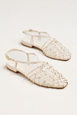 Maeve Woven Strappy Flat Sandals