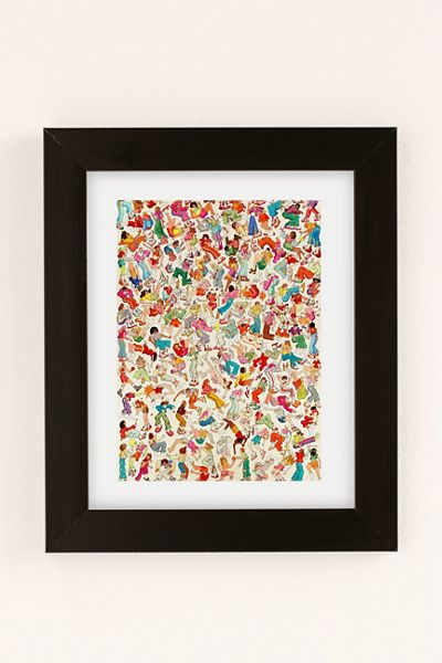 Mafv Mafv Mega GA Poster Art Print in Black Matte Frame at Urban Outfitters