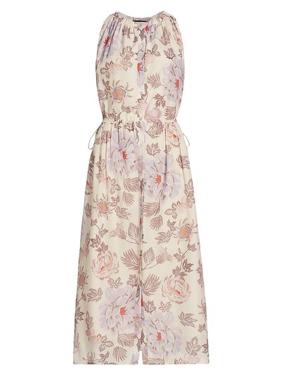 Magali Pascal Women's Mariana Floral Cotton-Blend Midi-Dress