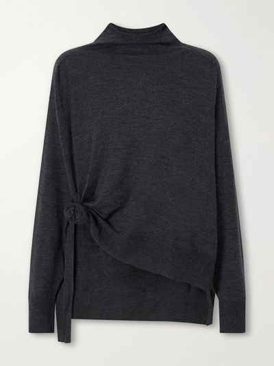 MAGDA BUTRYM Knot-detail wool turtleneck sweater