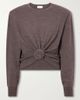 MAGDA BUTRYM Knotted cropped wool sweater - 1