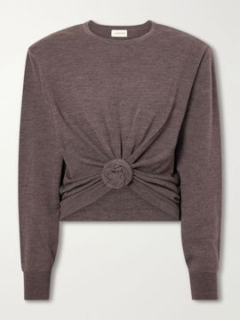 MAGDA BUTRYM Knotted cropped wool sweater