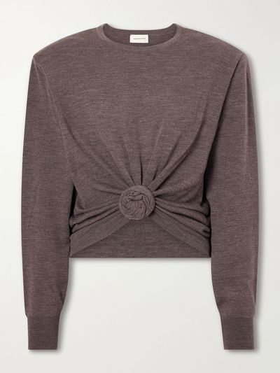 MAGDA BUTRYM Knotted cropped wool sweater